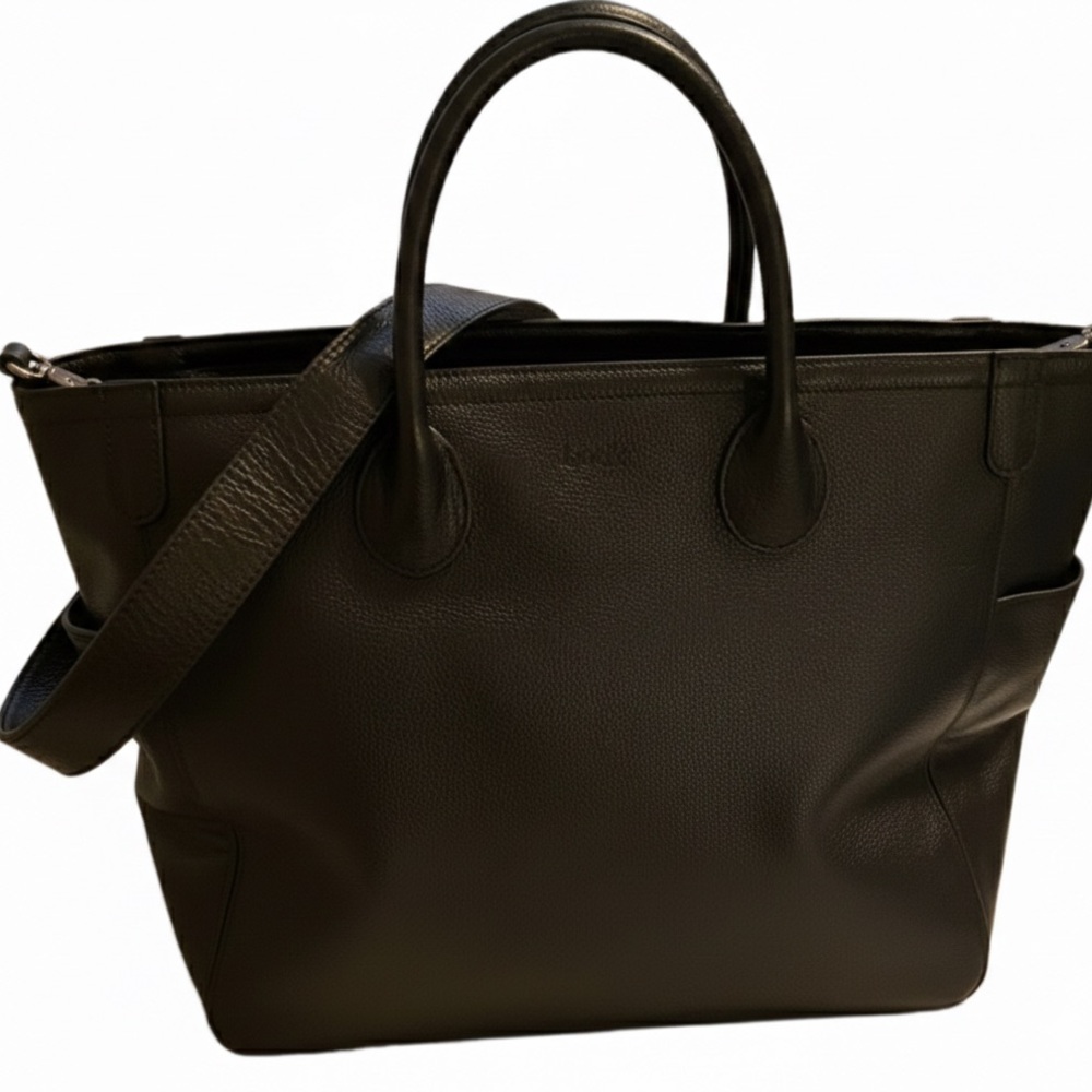 Beck Bags NYC Booty Call Black Pebbled Leather Tote Bag + Dust Bag - Excellent